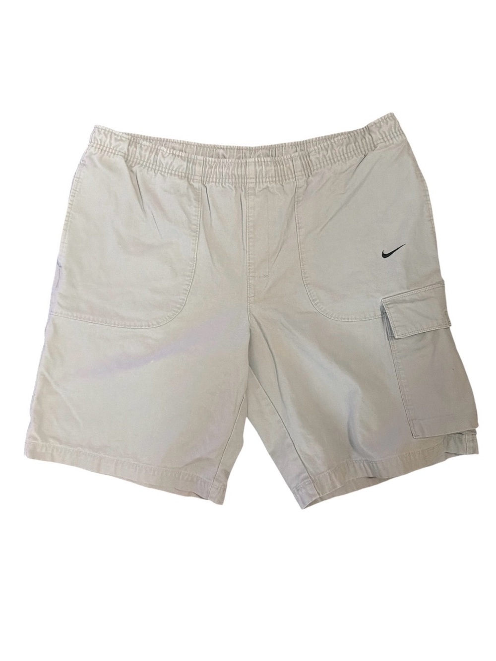 Vintage Nike Cargo Shorts Light Gray Baggy Streetwear Men’s Medium Fits Large